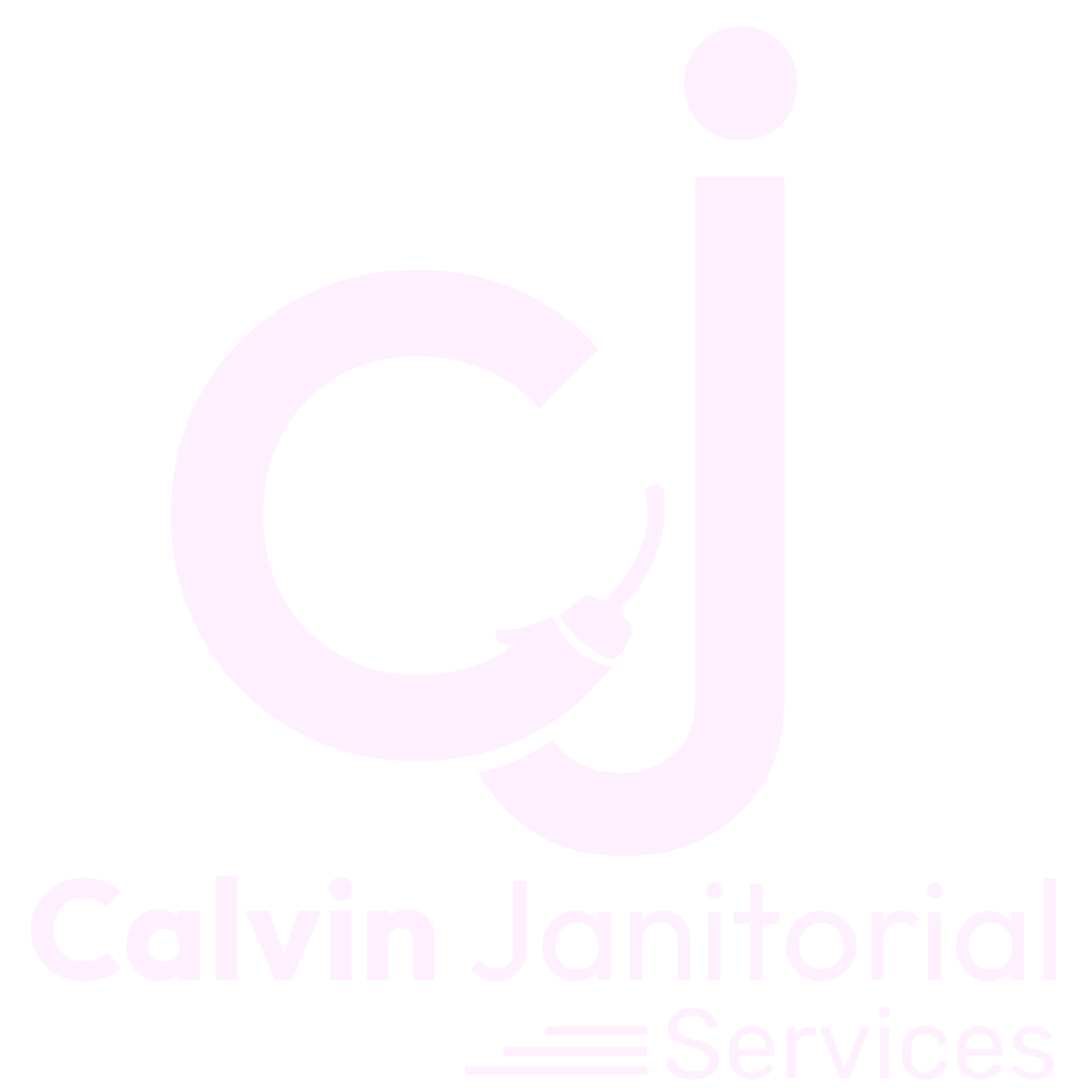 Calvin-Janitorial_White_Logo